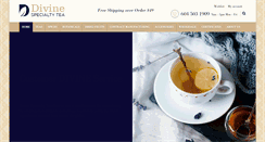 Desktop Screenshot of divinespecialty-tea.com