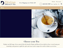 Tablet Screenshot of divinespecialty-tea.com